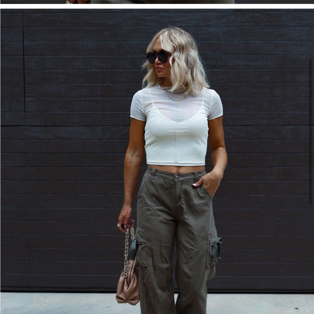 Vici Minna Sheer crop top
